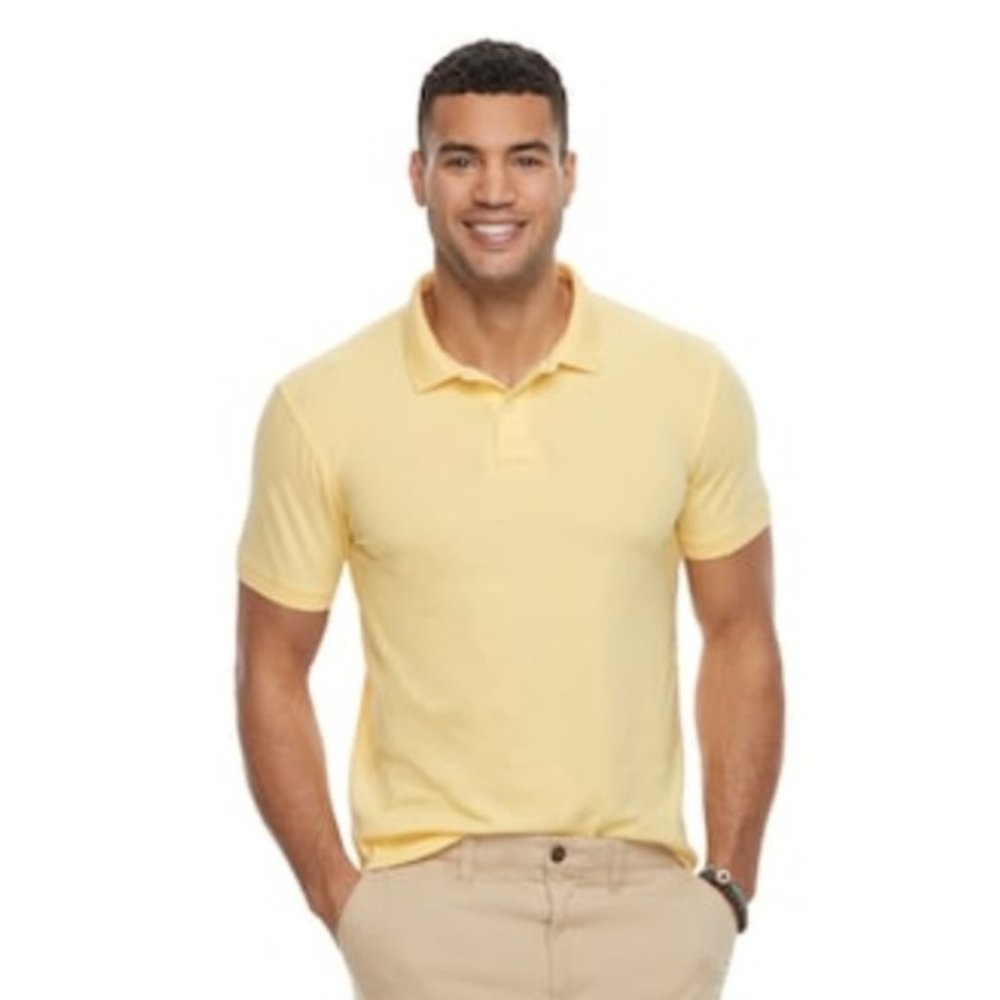 Sonoma yellow polo shirt L